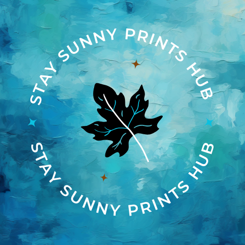 Stay Sunny Prints Hub logo for professional print distribution and fulfillment studio.