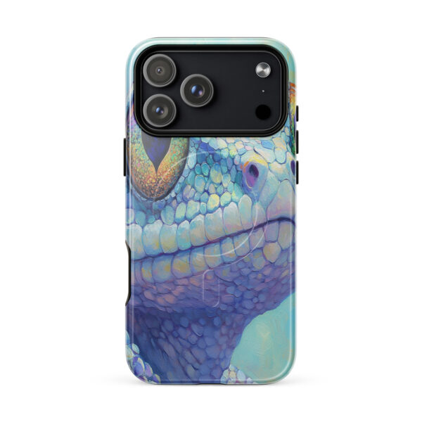 Fauna Apex Glass Frog Cobra wildlife art MagSafe® tough case for iPhone, dual-layer protective cover, distributed through Stay Sunny Prints Hub.