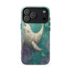 Fauna Apex Narwhal wildlife art MagSafe® tough case for iPhone, dual-layer protective cover, distributed through Stay Sunny Prints Hub.