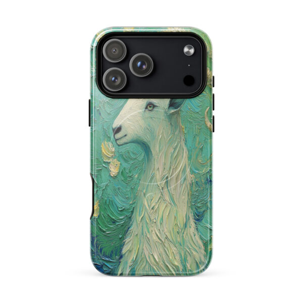 Fauna Apex Nilgiri Tahr wildlife art MagSafe® tough case for iPhone, dual-layer protective cover, distributed through Stay Sunny Prints Hub.