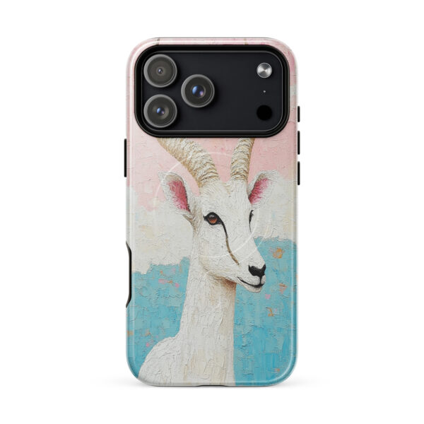 Fauna Apex Shoebill Stork wildlife art MagSafe® tough case for iPhone, dual-layer protective cover, distributed through Stay Sunny Prints Hub.