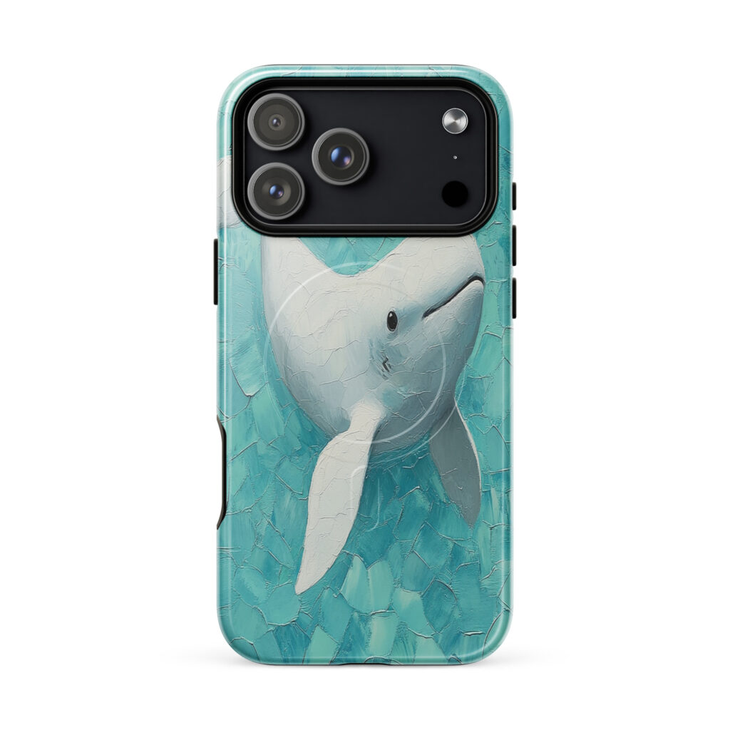 Fauna Apex Vaquita wildlife art MagSafe® tough case for iPhone, dual-layer protective cover, distributed through Stay Sunny Prints Hub.