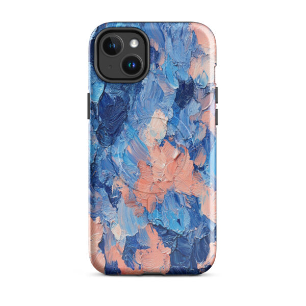magsafe-tough-case-for-iphone-glossy-iphone-14-plus-front-6a31412ac09b1.jpg Indigo Peach Horizon – MagSafe® Tough Case for iPhone®