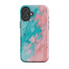 magsafe-tough-case-for-iphone-glossy-iphone-16-plus-front-6a313a7ea54c1.jpg Coral Cyan Pulse – MagSafe® Tough Case for iPhone®