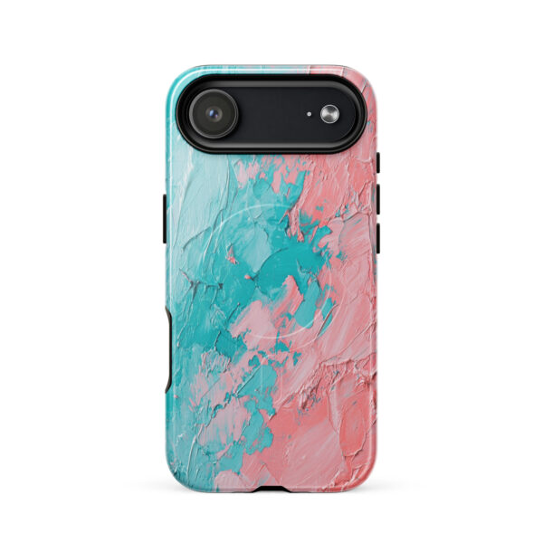 magsafe-tough-case-for-iphone-glossy-iphone-17-air-front-6a313a7ea57ad.jpg Coral Cyan Pulse – MagSafe® Tough Case for iPhone®