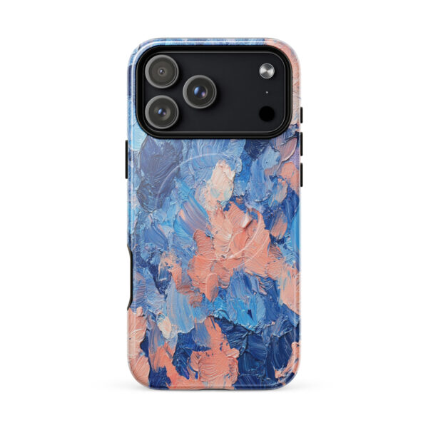 magsafe-tough-case-for-iphone-glossy-iphone-17-pro-max-front-6a31412abfa1c.jpg Indigo Peach Horizon – MagSafe® Tough Case for iPhone®