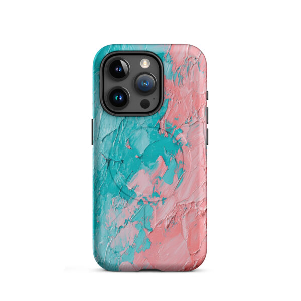 magsafe-tough-case-for-iphone-matte-iphone-15-pro-front-6a313a7ea52ca.jpg Coral Cyan Pulse – MagSafe® Tough Case for iPhone®
