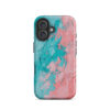 magsafe-tough-case-for-iphone-matte-iphone-16-front-6a313a7ea5464.jpg Coral Cyan Pulse – MagSafe® Tough Case for iPhone®