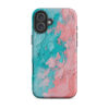 magsafe-tough-case-for-iphone-matte-iphone-16-plus-front-6a313a7ea5524.jpg Coral Cyan Pulse – MagSafe® Tough Case for iPhone®