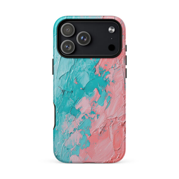 magsafe-tough-case-for-iphone-matte-iphone-17-pro-max-front-6a313a7ea58e1.jpg Coral Cyan Pulse – MagSafe® Tough Case for iPhone®